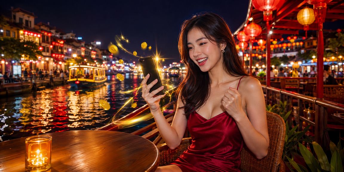Người dùng tại Hà Nội theo dõi kèo thể thao trên điện thoại di động buổi tối